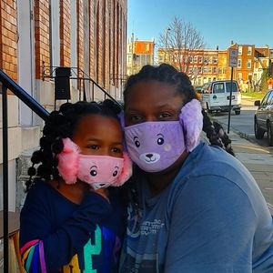 Mask mate. Winter fur mask with earmuffs